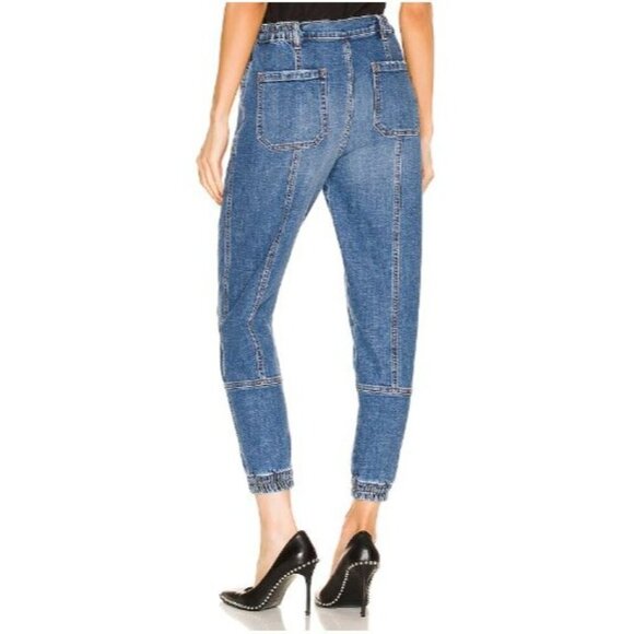 Retrofete $325 Carter Denim Jeans Pant Sz 26 Jogger NWT - Picture 3 of 11